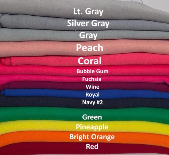 Premium Cotton Sweatshirt Fleece Knit Fabric by the Yard Midweight [Zip Up, Hoodie, Joggers]