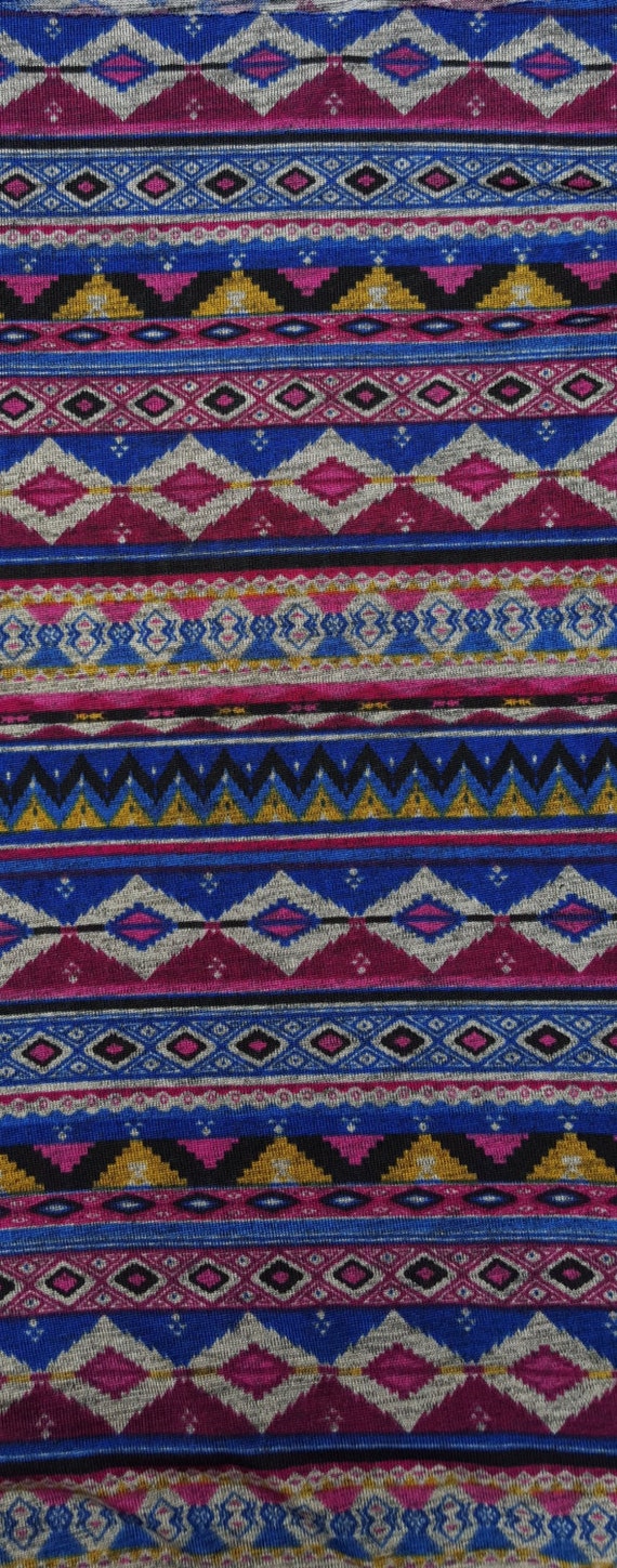 Novelty Tribal Print 2 Fabric Polyester Spandex Jersey Knit by the