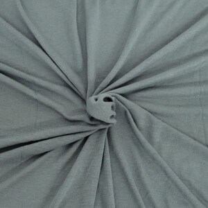 Linen Blend Jersey Knit Fabric By Yard Gray [Shirt, Tanks, Pant, Nightgown, Undergarment]