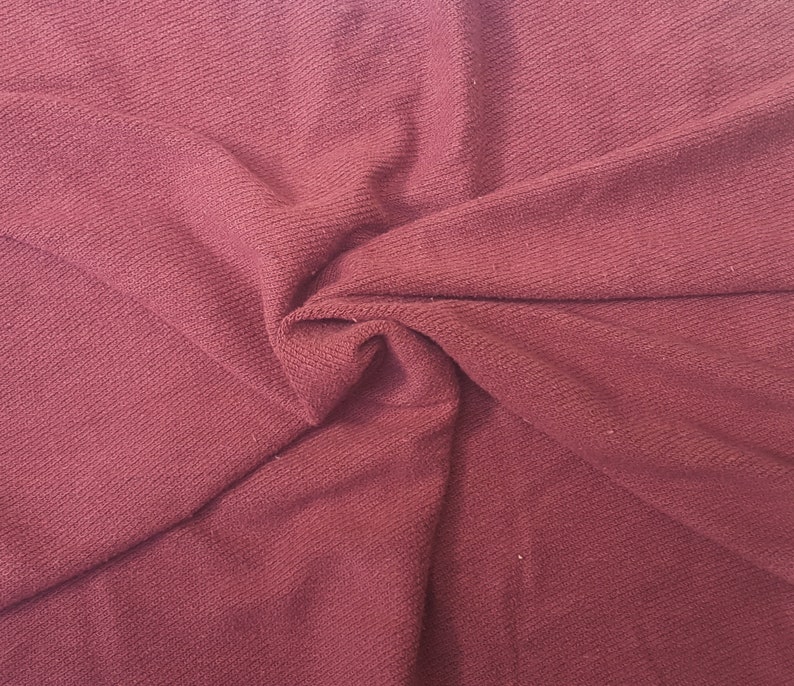 Rayon Cotton Blend French Terry Knit Fabric by the Yard Two Etsy