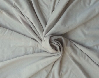 Modal Cotton Fabric Jersey Knit by the Yard Light Taupe 7/14