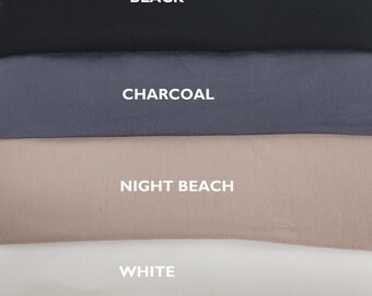 Organic Siro Bamboo Spandex Fabric | Jersey Knit | by the Yard | [Maternity Dress, Loungewear, Baby Apparel, Crib Sheets]