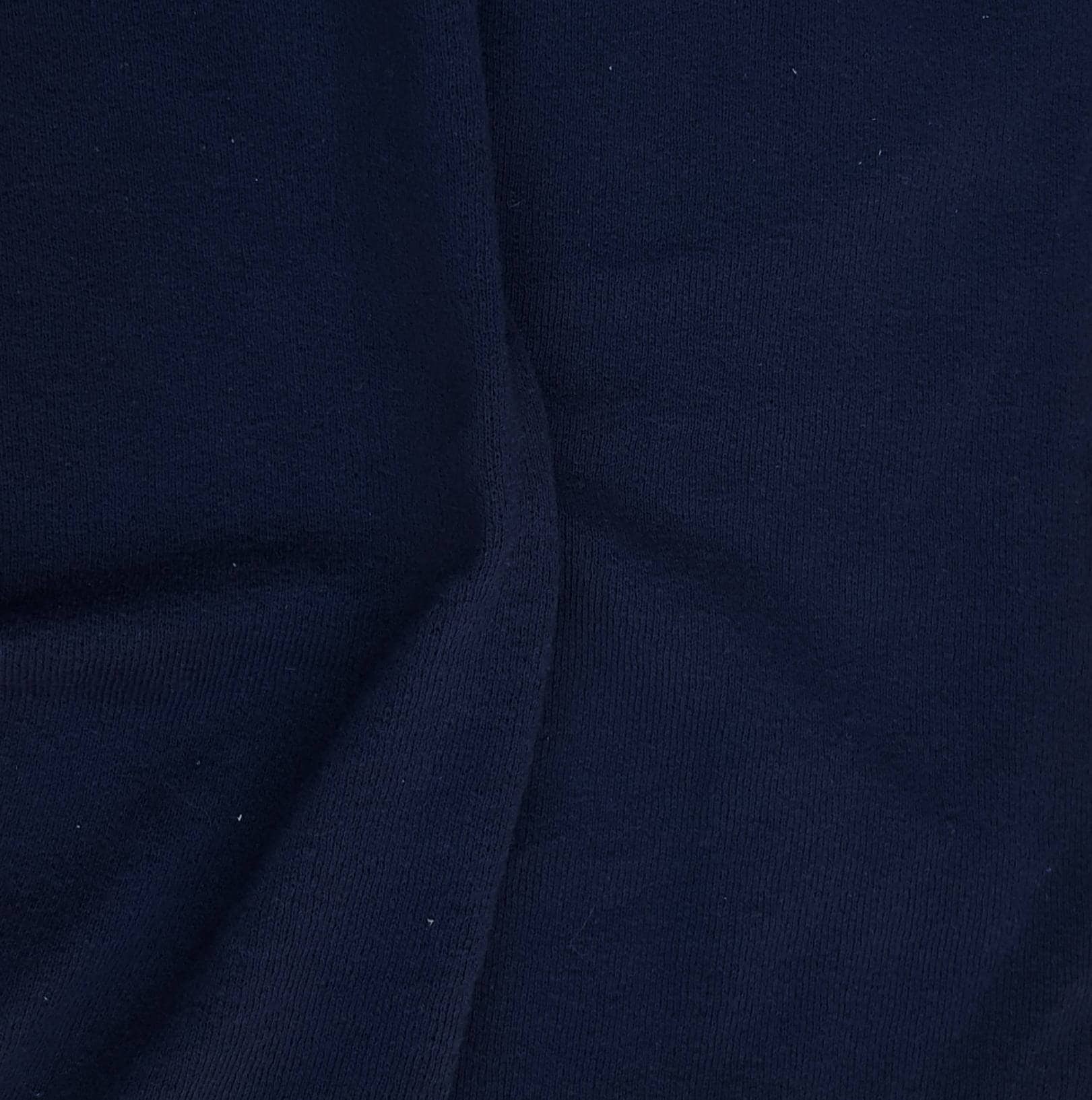 Dark Navy Cotton Knit Fabric by the Yard Double Crepe Heavy Etsy