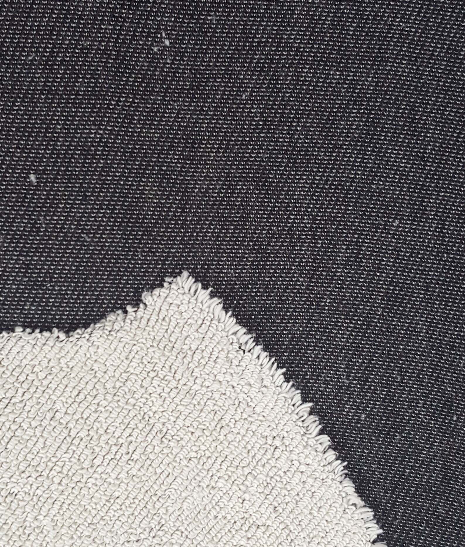 Cotton Blend French Terry Knit Fabric by Yard Yarn Two Tone Etsy