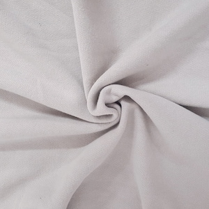 1 1/2 YDS 100% Cotton Pre Washed Fleece Knit Fabric Pale Mauve 350 GSM [Zip Up, Hoodie, Joggers]