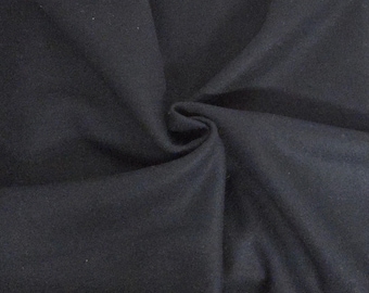 Heavyweight 100% Wool Fabric Midnight | 440GSM | Milled in USA [Overcoats, Suiting, Scarves, Blanket, Upholstery]
