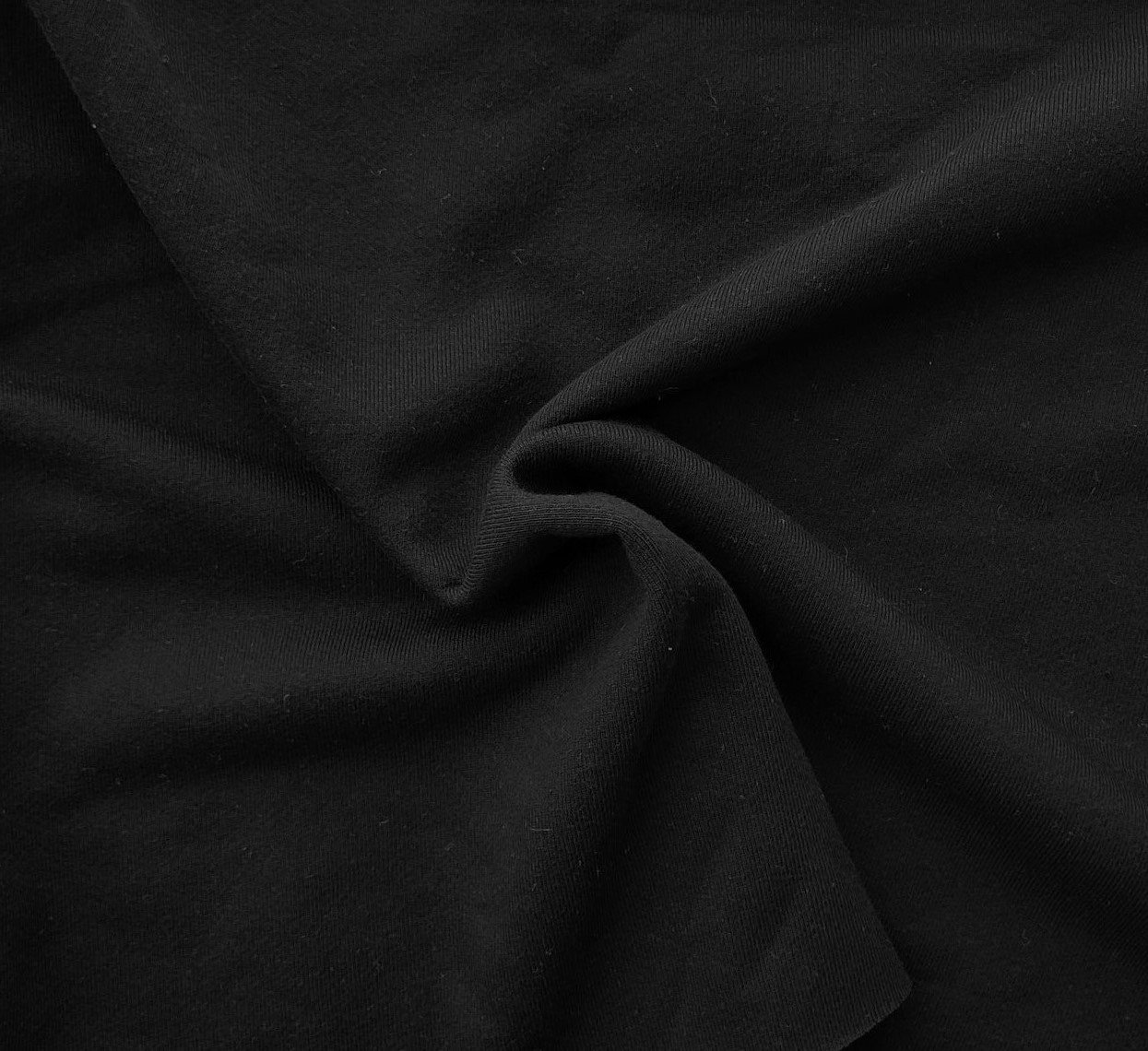 Black Cotton French Terry Knit Fabric by the Yard 470GSM 22oz Etsy