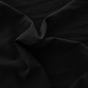 Off Black Brushed Micro Modal Blend Woven Fabric by the Yard (Cupro Feel)