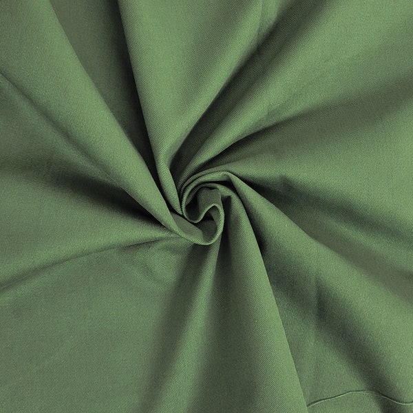 Brushed 100% Cotton  Twill Fabric  by the Yard Phthalo