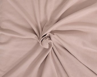 3/4 YD Pink Smoke Cotton Spandex 2x1 Rib Knit Fabric [Cuffs, Leggings, Bodycon Dress, Beanie]
