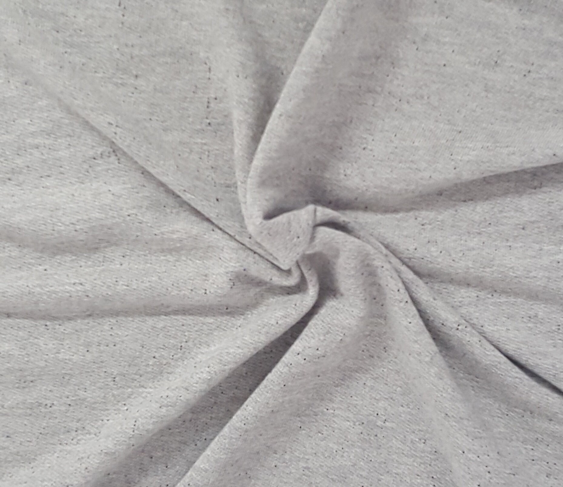Cotton Blend French Terry Knit Fabric by the Yard Gray Black Etsy