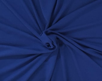 Royal Modal Spandex Fabric Jersey Knit by Yard 4 Way Stretch [Sportswear, Base Layer, Underwear, Pajamas, Headband]