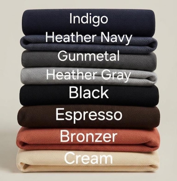 100% Cotton Piqué Knit Fabric by the Yard | Mid-Heavyweight Textured Polo Shirt Material | Solid Apparel Fabric for Dressmaking & Apparel