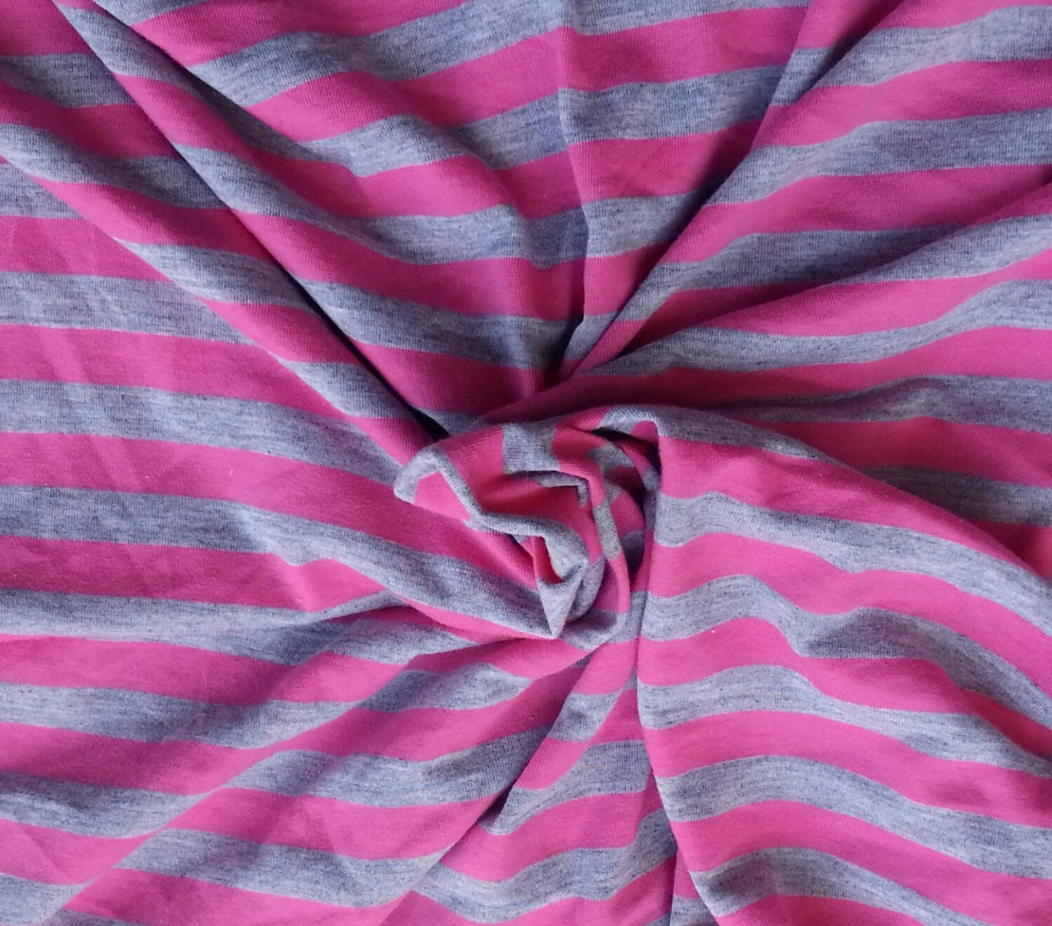 Cotton Blend Stripe Fabric Jersey Knit by the Yard Hot Pink & Etsy
