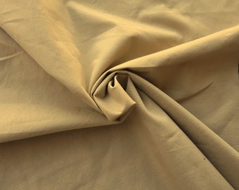 100% Cotton Mini Canvas Woven Fabric by the Yard Khaki