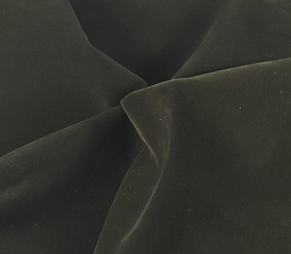 Stretchy Vegan Soft Leather Fabric by the Yard 2 Way Stretch Print 1 Black  Crocodile Skin Texture 