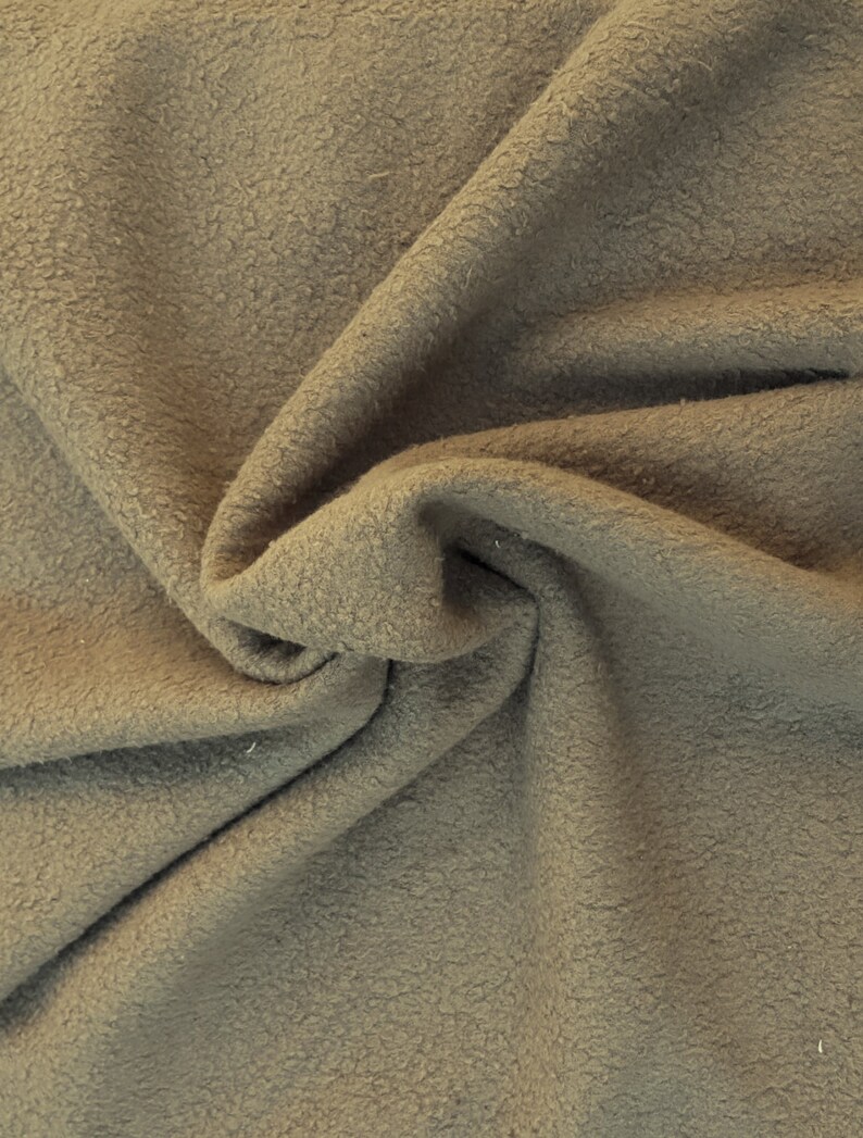 NEW Camel Sherpa Knit Fleece Minky Fabric By The Yard Cotton Etsy