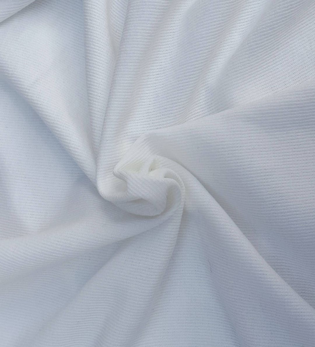 Tela para puños RIB 1x1 blanco Off-white (155 cm)