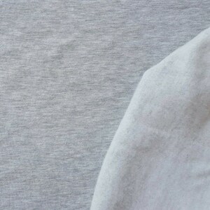 Soft sherpa fleece fabric in gray warm and fluffy, perfect for jackets, hoodies, and blankets