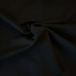 1/2 YD Black Ponte Roma Knit Viscose Rayon Spandex Fabric  Made in the USA