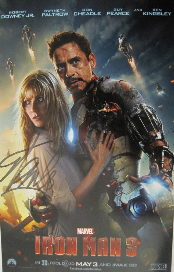 2013 Iron Man 3 sketch Stan Lee signed