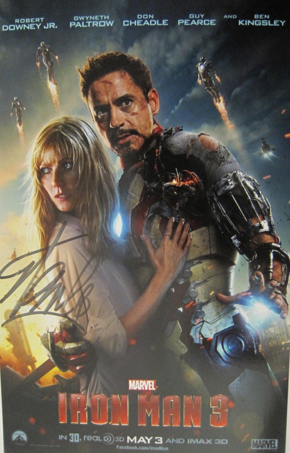 その他 2013 Iron Man 3 sketch Stan Lee signed STAN LEE Signed Authentic Autograph Collectible EXACT Proof One of