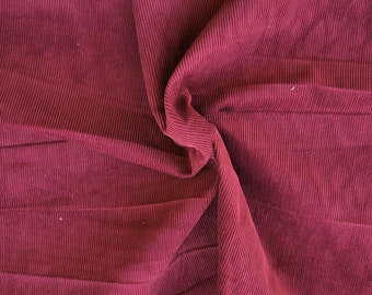 100% Cotton Corduroy Fabric 10 Wale Fabric by the Yard Mulberry