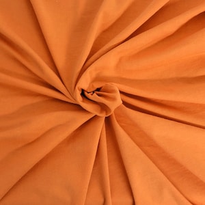 Organic Cotton Jersey Knit Fabric by the Yard Salmon 200GSM [T Shirt, Baby Apparel, Headband, Dog Clothes, Loungewear]