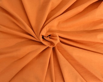 Organic Cotton Jersey Knit Fabric by the Yard Salmon 200GSM [T Shirt, Baby Apparel, Headband, Dog Clothes, Loungewear]