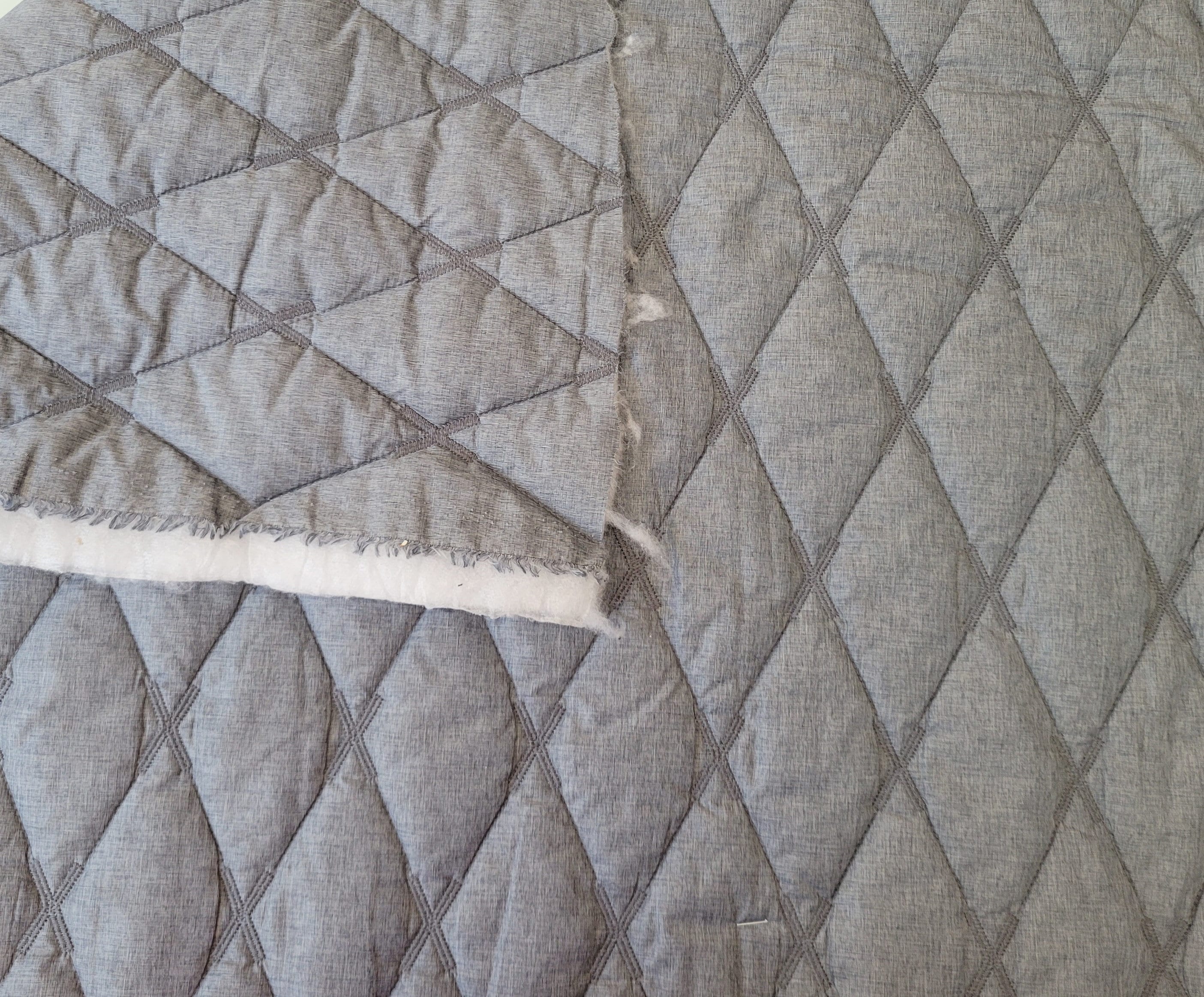 Muslin Fabric Natural Single Face Quilted Diamond 42/43 Wide Sold by The  Yard