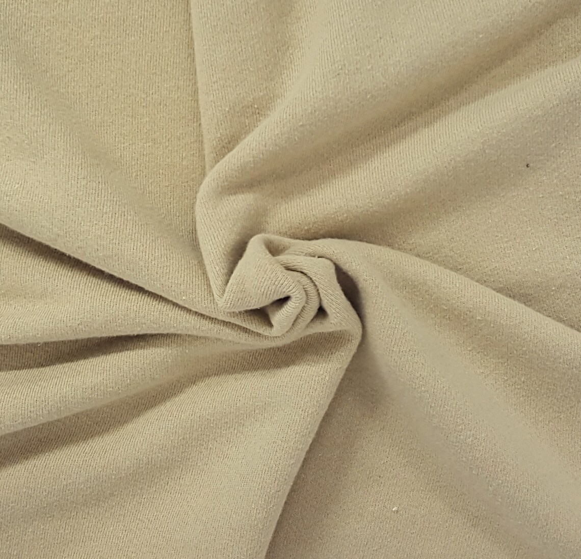 Khaki Cotton French Terry Knit Fabric by the Yard 350 GSM 20OZ Etsy