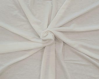 PFD Natural Wool Spandex Blend Jersey Knit Fabric By the Yard & Wholesale