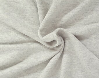Light Scour Cotton 1x1 Rib Knit Fabric by the Yard (Matching French Terry)