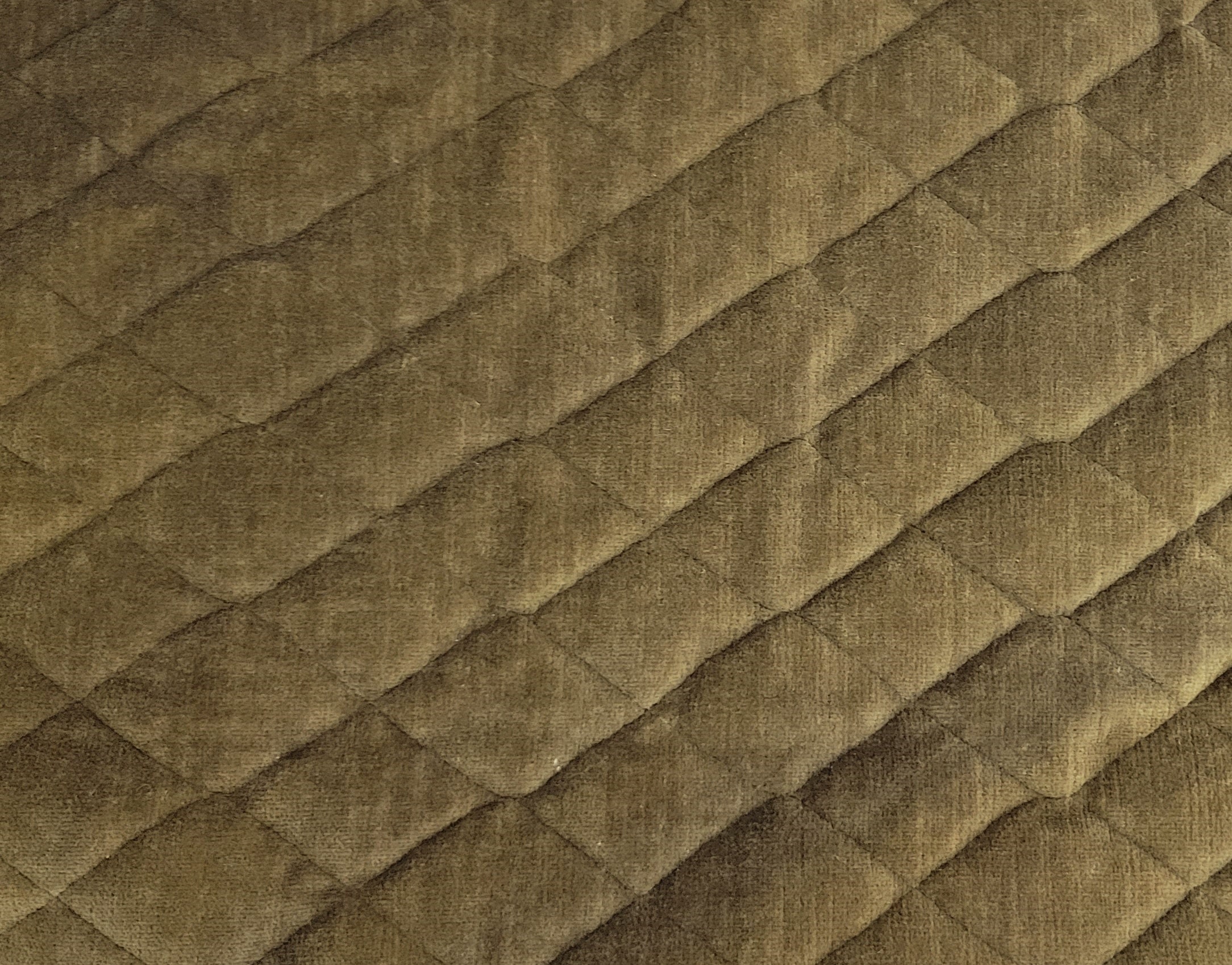 100 Cotton Quilted Velvet Fabric by the Yard Brown Etsy