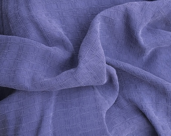 Purple Tencel Jacquard Woven Fabric by the Yard Squares