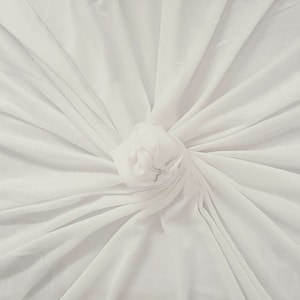 Ivory Micro Tencel Fabric Jersey Knit by the Yard