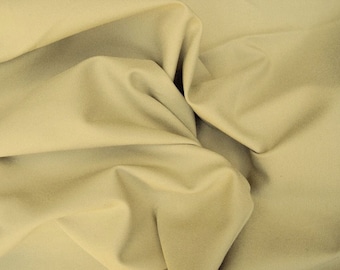 Cotton Twill Spandex Fabric 4 Way Stretch  by the Yard ***KHAKI***