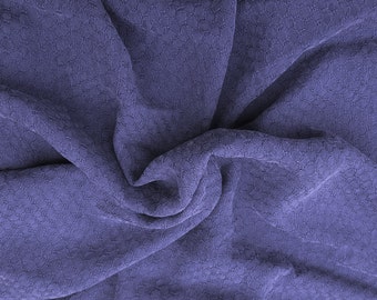 Tencel Jacquard Woven Fabric Eco Friendly by the Yard Purple Circles