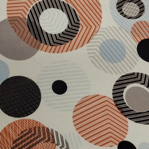 Rayon Spandex Jersey Knit by the Yard Multicolor Circle Print