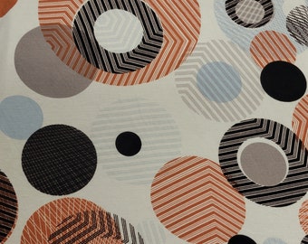Rayon Spandex Jersey Knit by the Yard Multicolor Circle Print