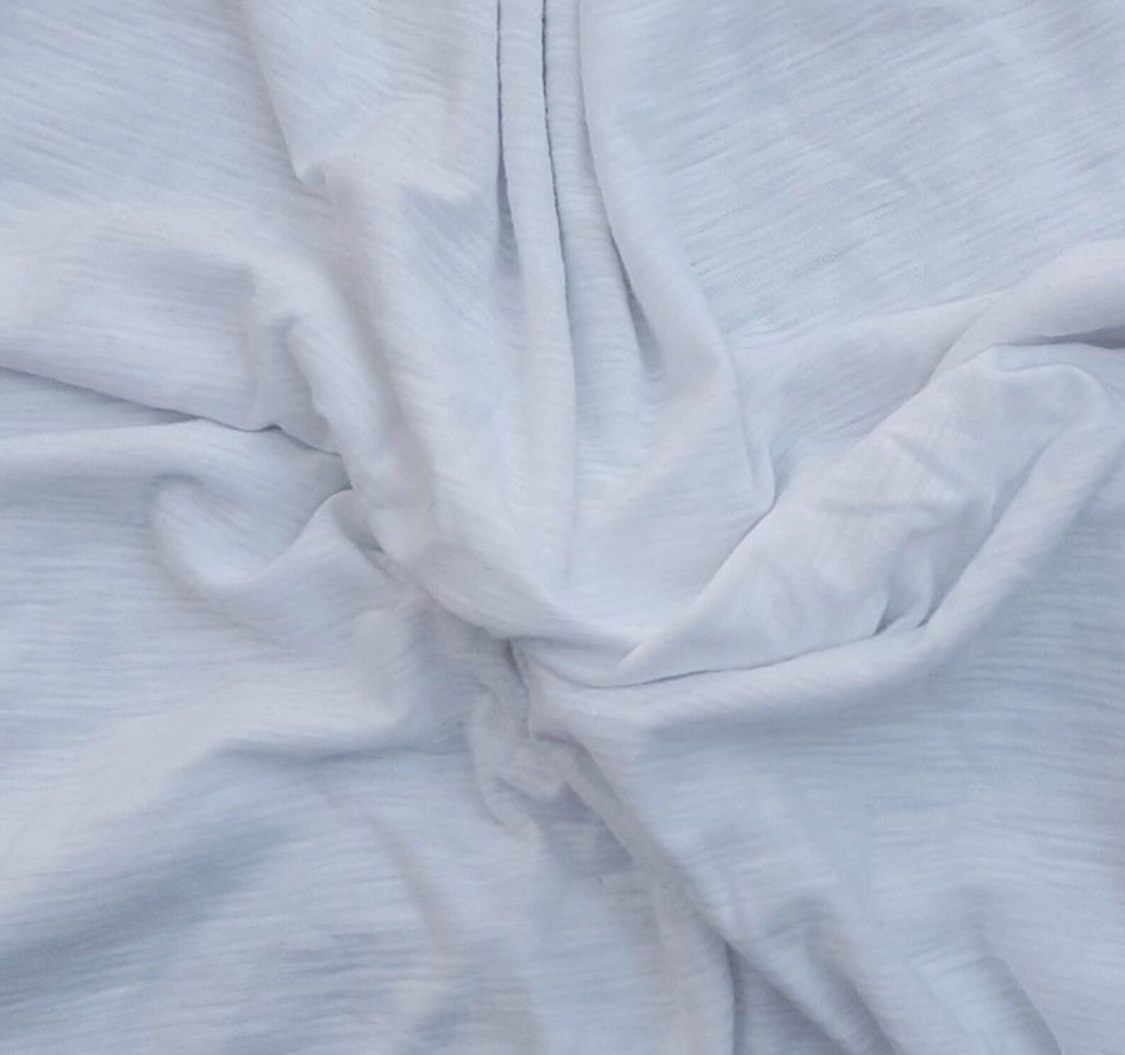 White Slub Modal Cotton Fabric Jersey Knit by the Yard Etsy