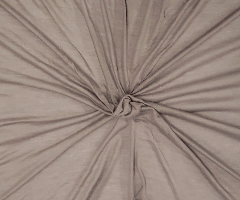 Silk Modal Fabric Jersey Knit by the Yard Mocha Etsy
