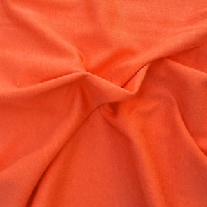 Melon Organic Cotton Recycled Poly Jersey Knit Fabric by the Yard [T Shirt, Baby Apparel, Headband, Dog Clothes, Loungewear]