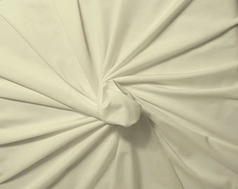 3/4 YD Off White Dri Fit Performance Knit  Activewear Fabric Wicking & Antimicrobial
