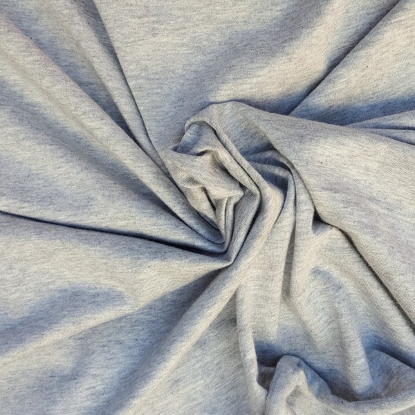 1 3/4 YDS Scour Modal Cotton Spandex Fabric Jersey Knit 8/15 (Heather Gray)