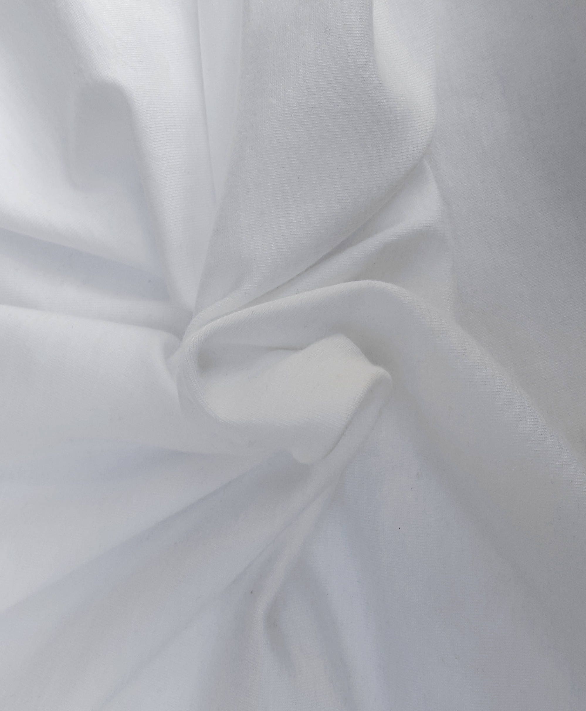 Fresh White Supima Cotton Modal Spandex 1x1 Rib Knit Fabric by Etsy