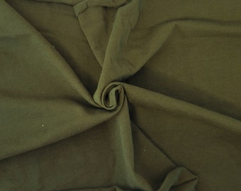 Dk. Olive Cotton Jersey Knit Fabric by the Yard