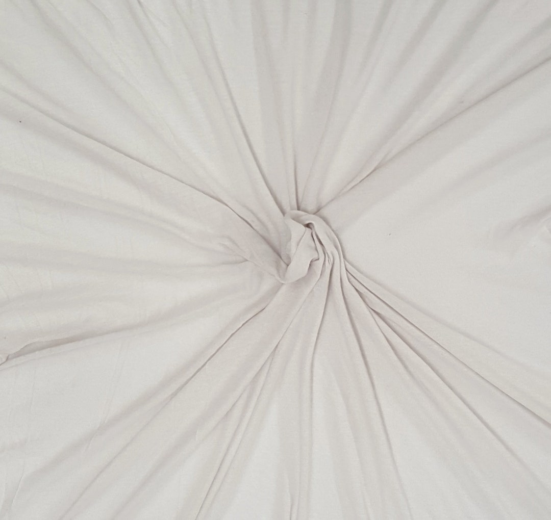 Off White Silk Modal Fabric Jersey Knit by the Yard Etsy