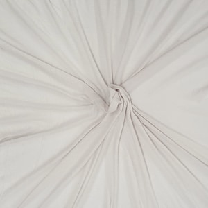 Off White Silk Modal Fabric Jersey Knit by the Yard