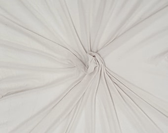 Off White Silk Modal Fabric Jersey Knit by the Yard